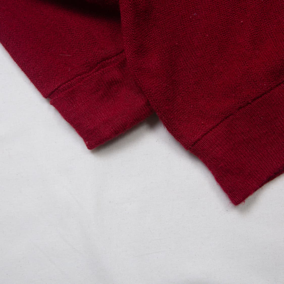 80s IZOD 라코스테 올른 아크릴 가디건 버건디 상품이미지4