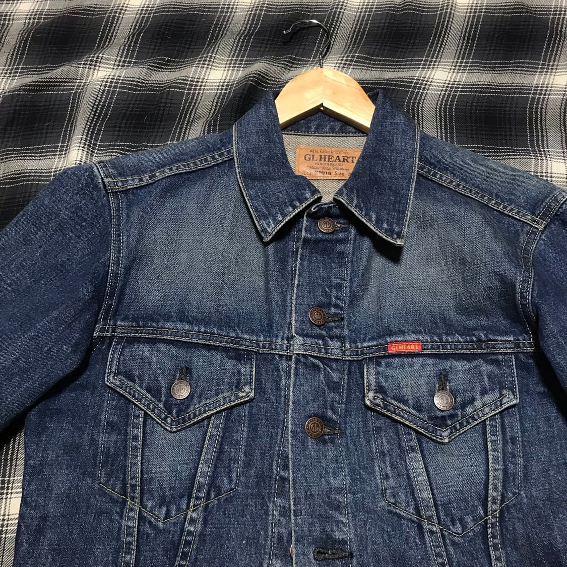 재팬 90s glheart 3세대 중청 지쟌 트러커 데님 상품이미지2