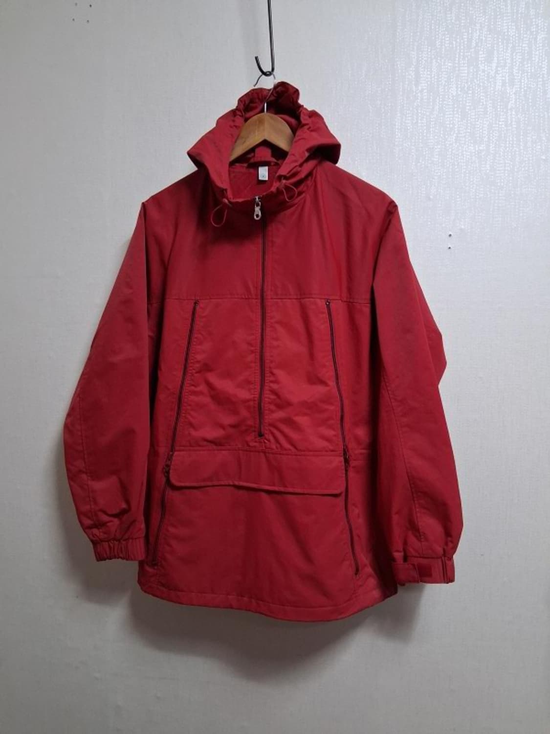 일본빈티지 유니클로 윈드브레이커 반집업 후드 점퍼 M 상품이미지1