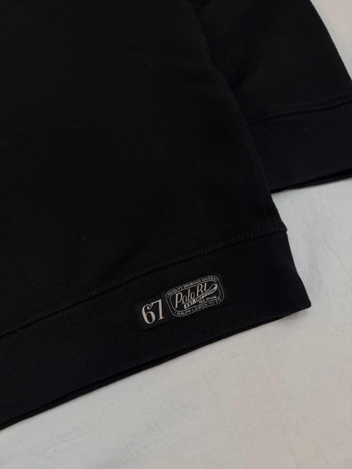 최신형) 폴로 랄프로렌 아치로고 맨투맨 블랙 상품이미지2