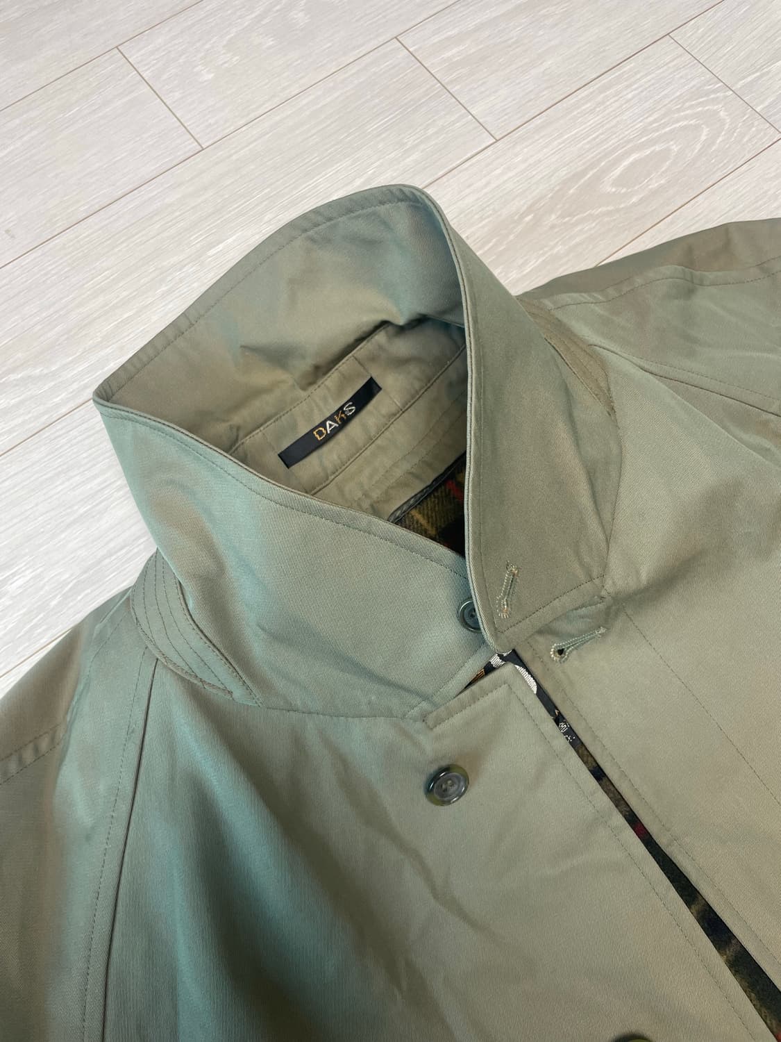 닥스 80년대 싱글 트렌치코트 상품이미지5