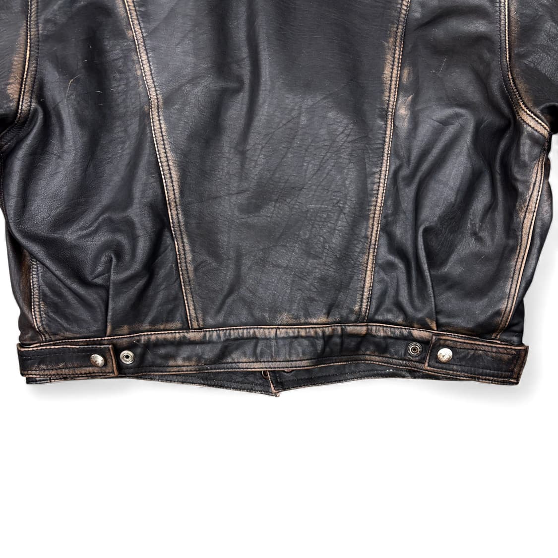 빈티지 레더 트러커 자켓 상품이미지7