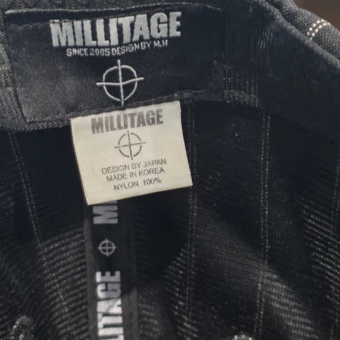 p5-4:밀리터지 스트라이프 블랙 플랫캡(57~59) 상품이미지7