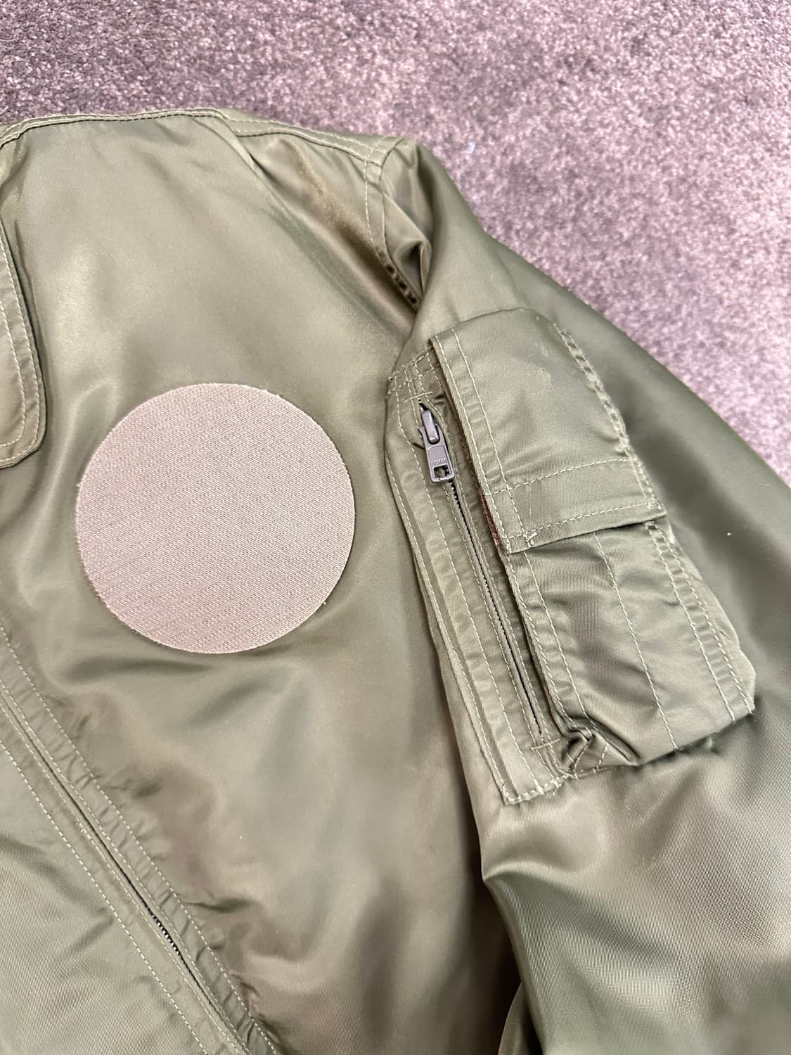 노앙 NOHANT 카키 MA-1 항공점퍼 M 상품이미지2