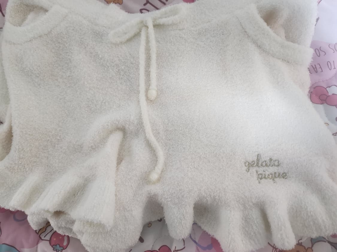 젤라또피케 폭닥 핑크 스트라이프 프릴 수면바지 모리 빈티지 갸루 핀터 상품이미지1