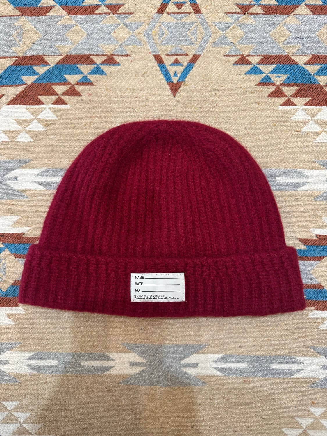 [OS] 비즈빔 네임택 울 와치캡 버건디 상품이미지2