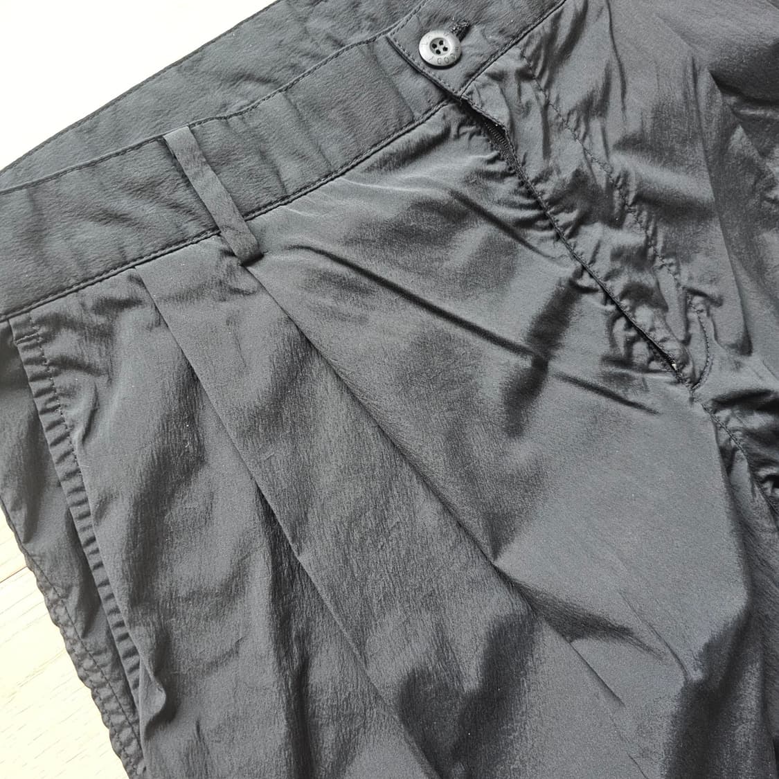 36 1회착) 탑텐 투턱 나일론 슬랙스 와이드 팬츠 남자 46 34 35 상품이미지5