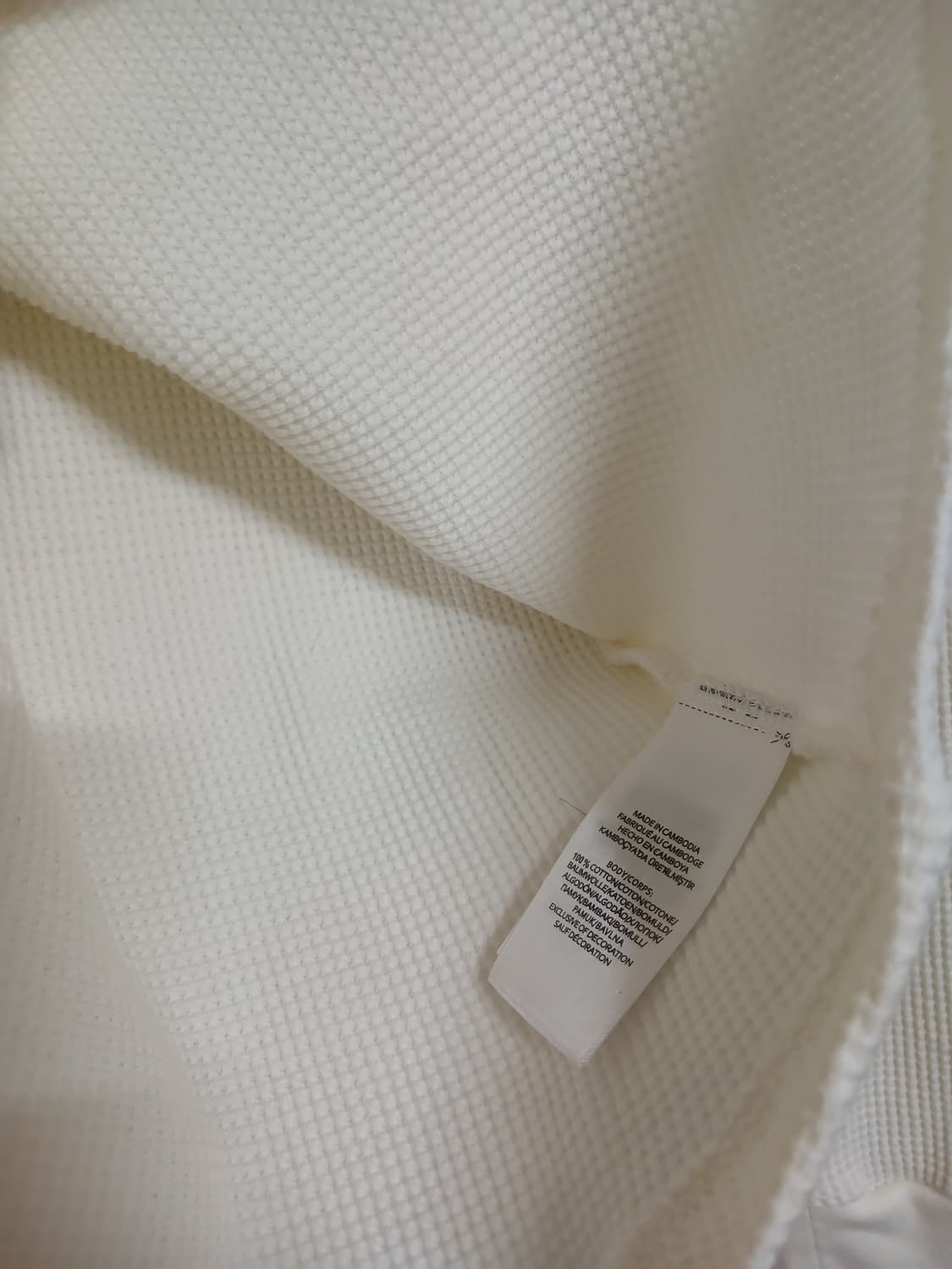 (새상품,M,95)폴로 랄프로렌 남성 와플긴팔면티 아이보리
 상품이미지5