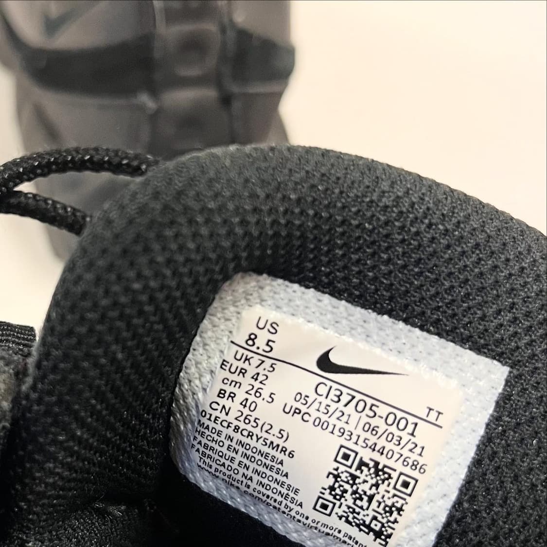 나이키 에어맥스95 트리플블랙 상품이미지6