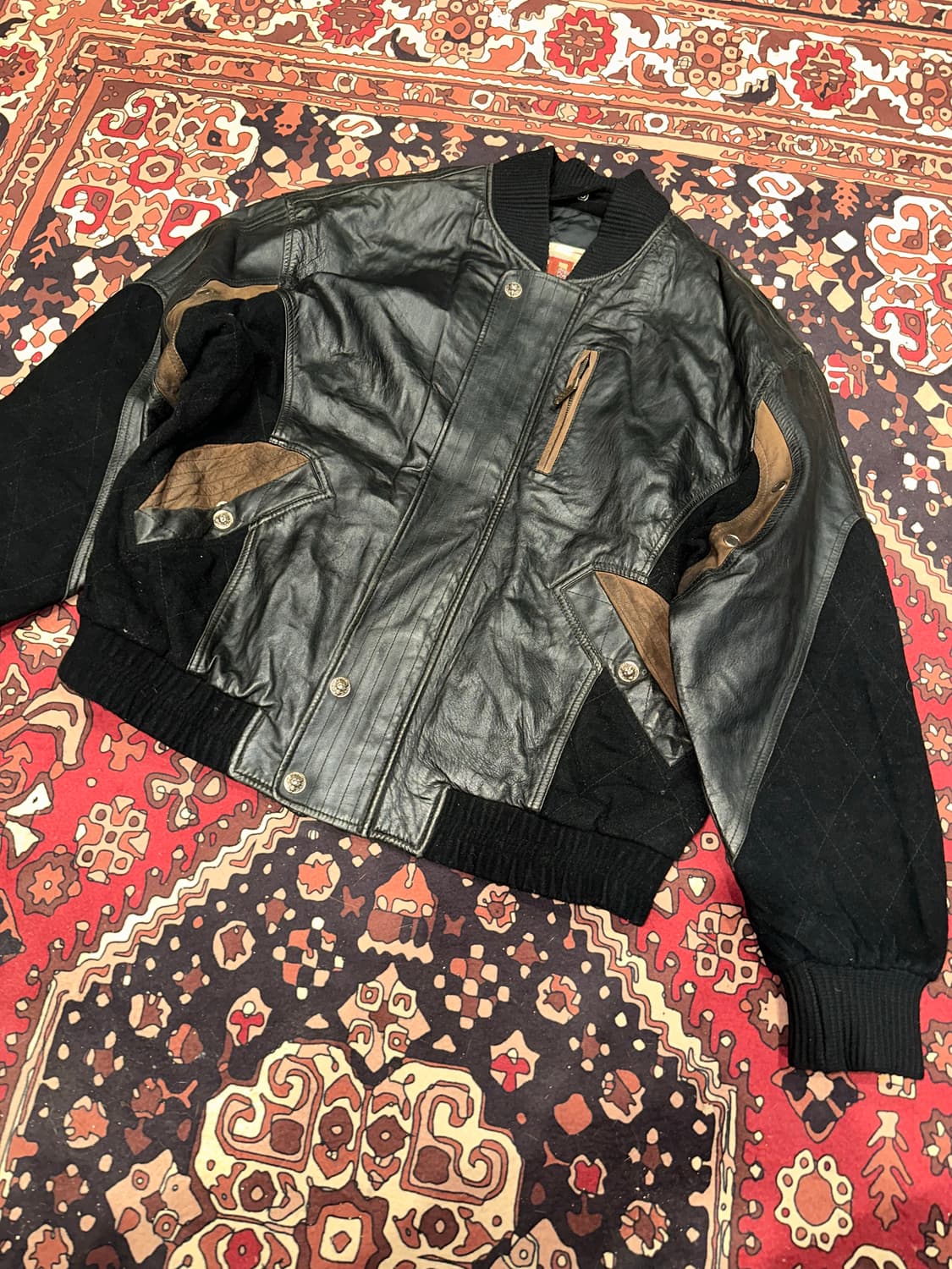 ( L-XL ) 가죽자켓 레더자켓 항공점퍼 항공자켓 빈티지가죽 양가죽 상품이미지6