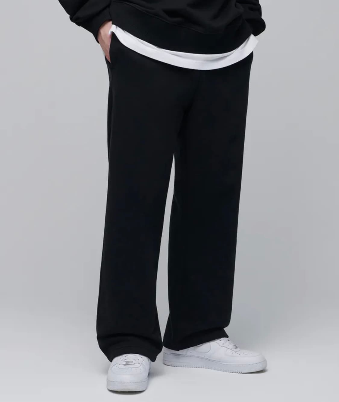 리사이클 라운지 스웨트 팬츠 / 블랙 상품이미지1