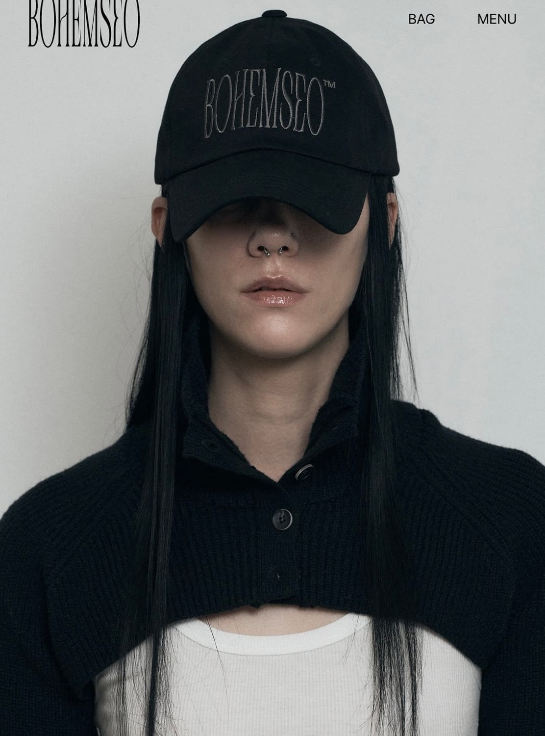 보헤미안서울 시그니처 로고 볼캡 상품이미지1