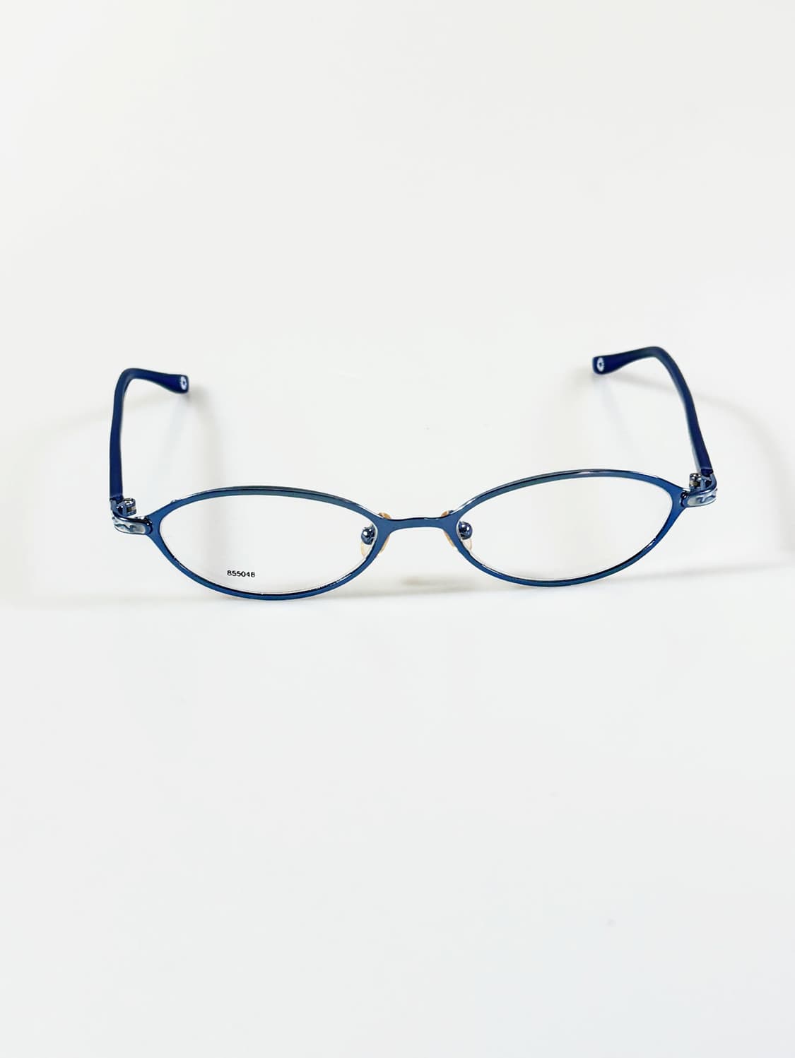 90s FUTIS 블루 슬림 오벌 메탈 빈티지 안경 상품이미지1