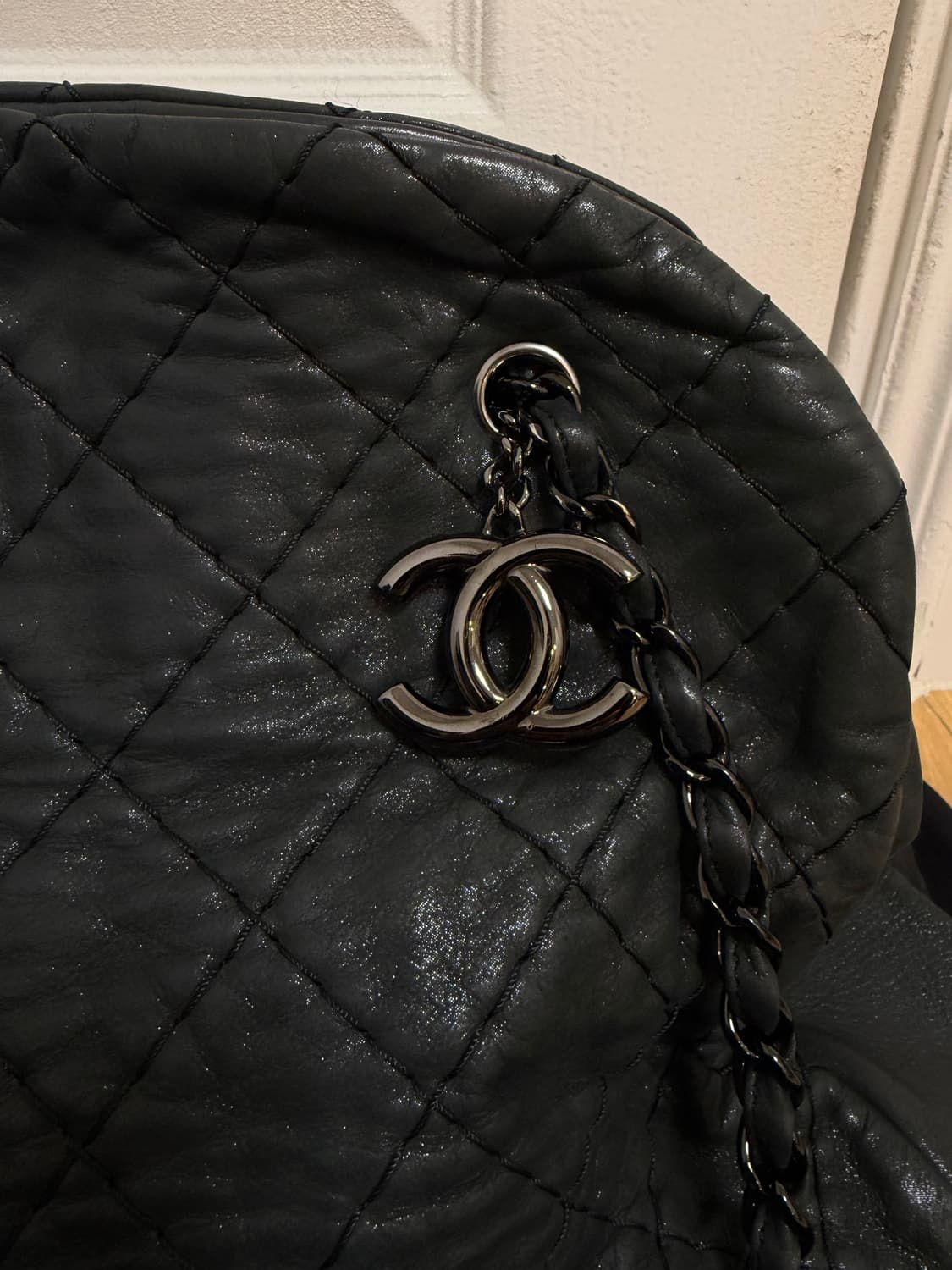 샤넬 페이던트 볼링백 정품 상품이미지4