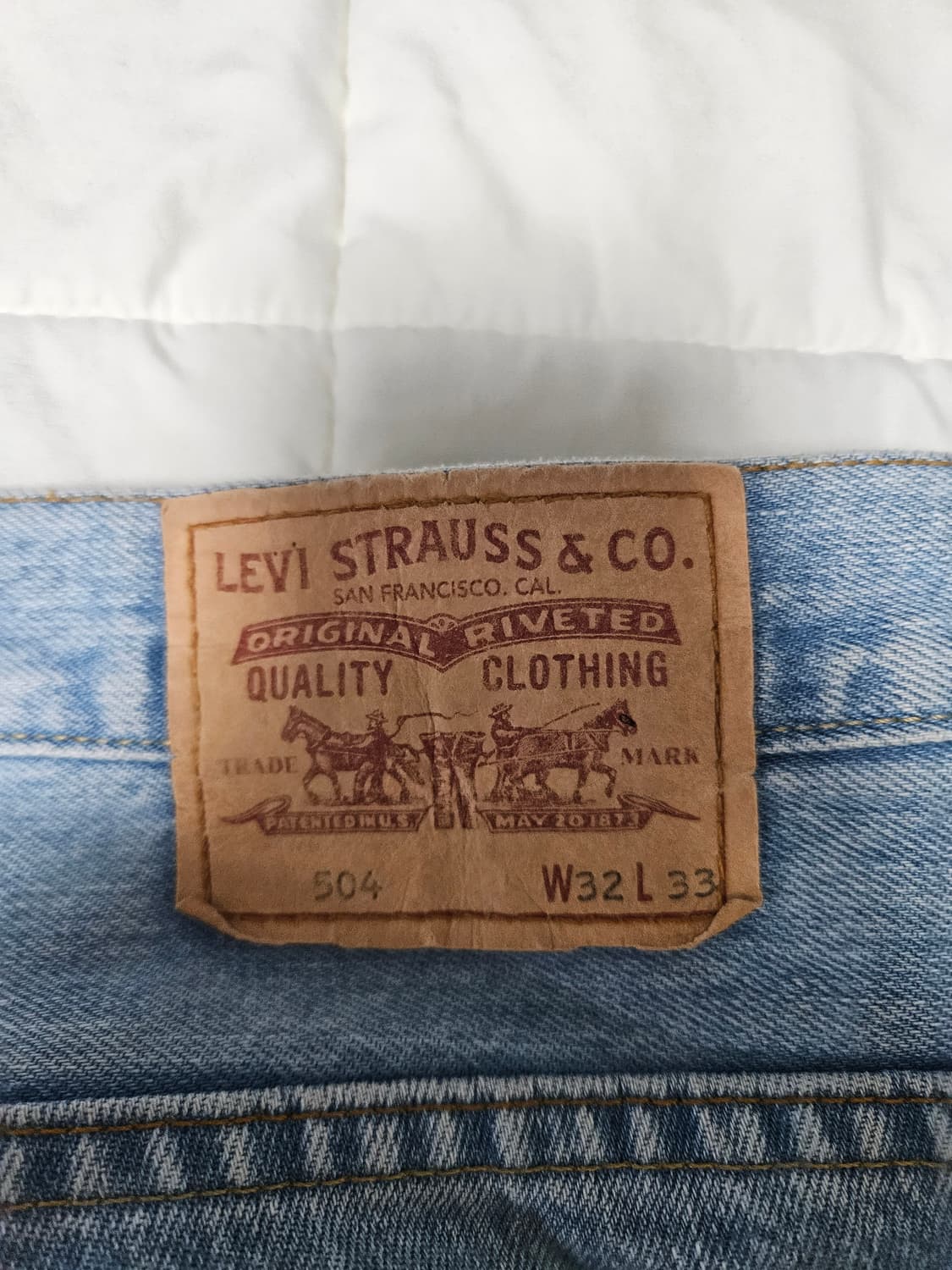 리바이스504 청바지 상품이미지4