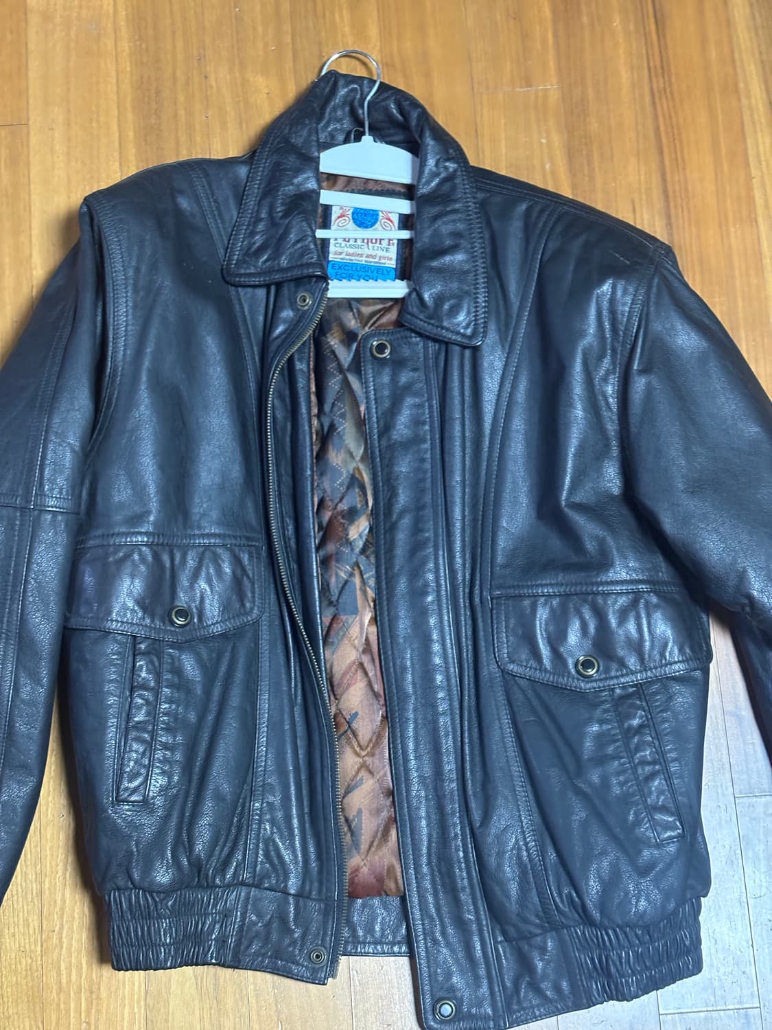 Vintage leather jacket 상품이미지1
