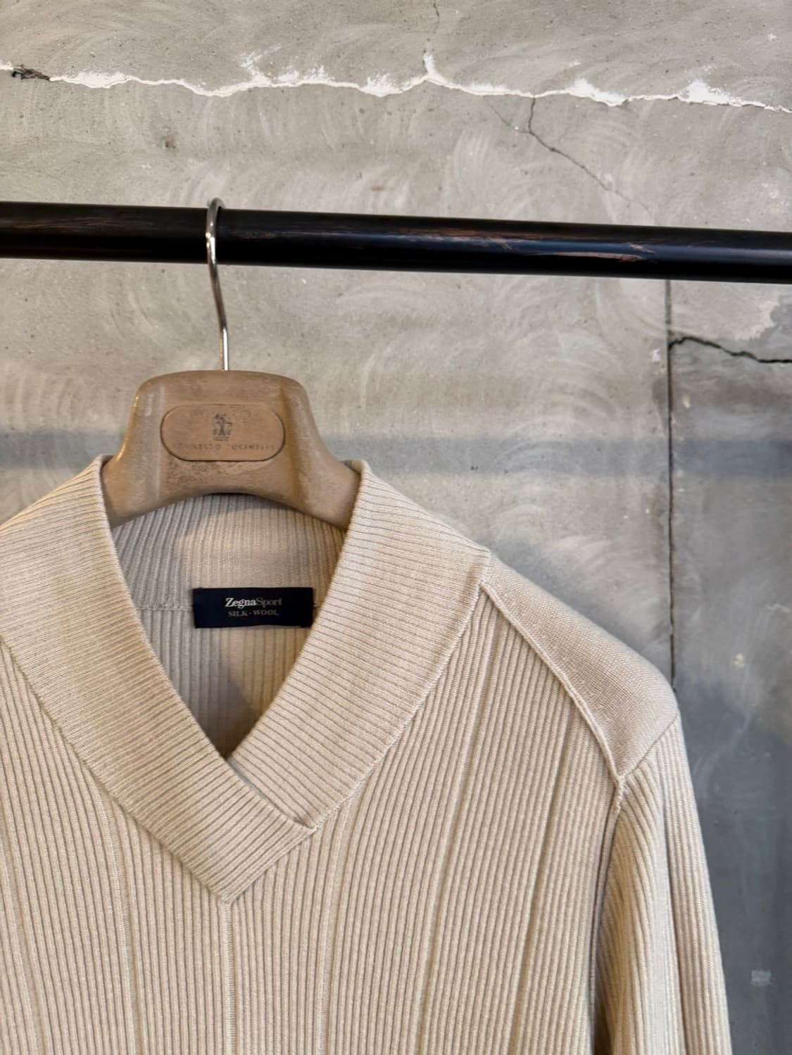 제냐 스포츠 숄칼라 니트 100 상품이미지4