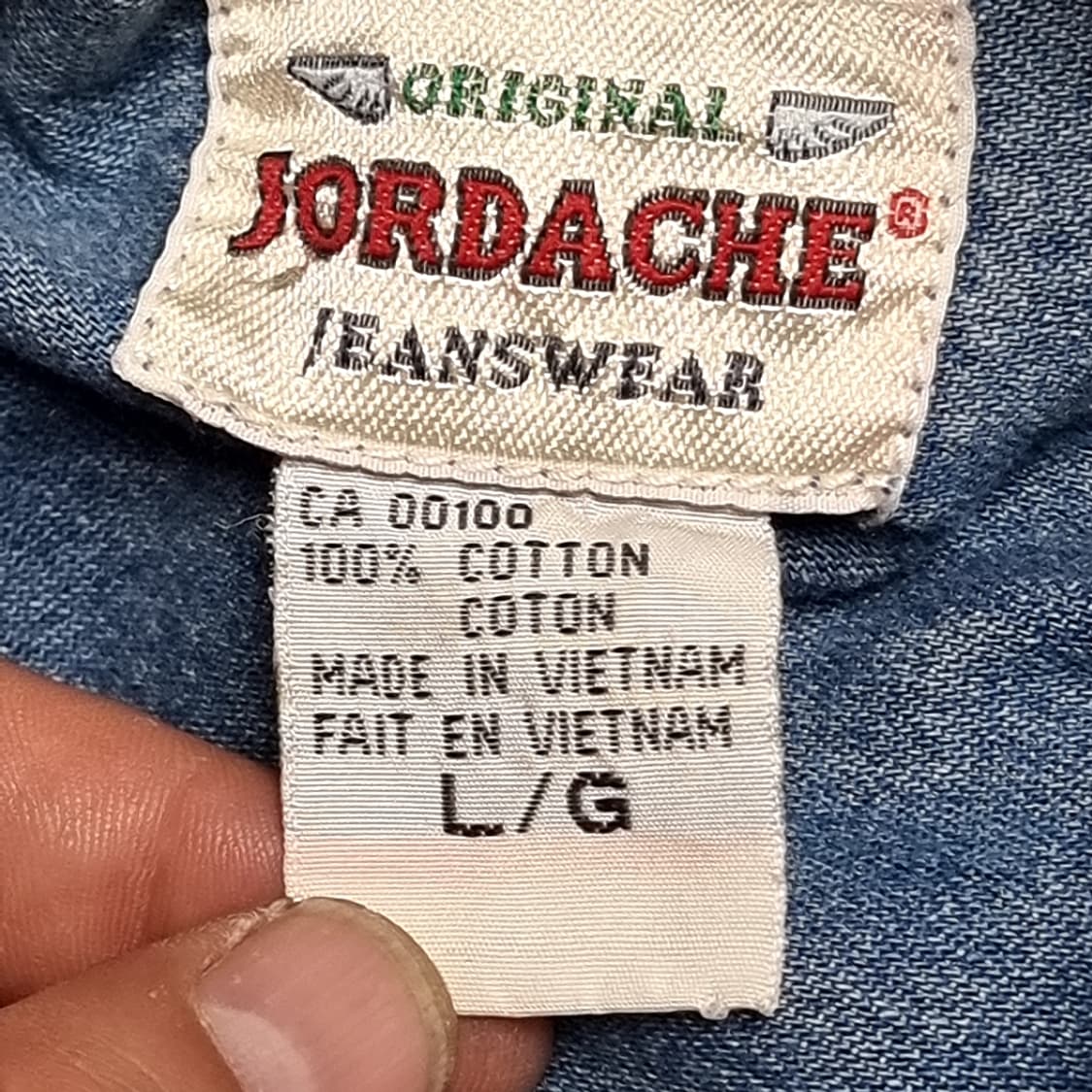 80s 빈티지 조다쉬 데님 셔츠 남방(100-105) 상품이미지3