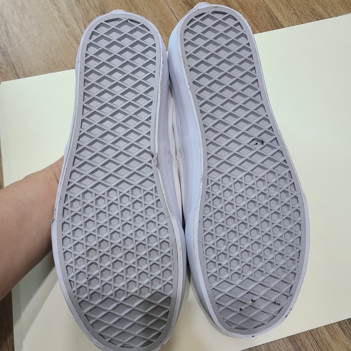 새 VANS 화이트스니커즈 245-250 상품이미지6