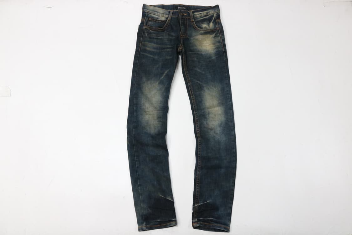 Jukebox 쥬크박스 빈티지 워싱 백포켓 지퍼 디테일 데님 팬츠 상품이미지2