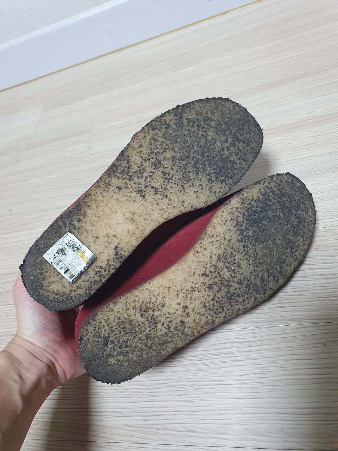 클락스 왈라비 메이플 스웨이드 레드 240 상품이미지7