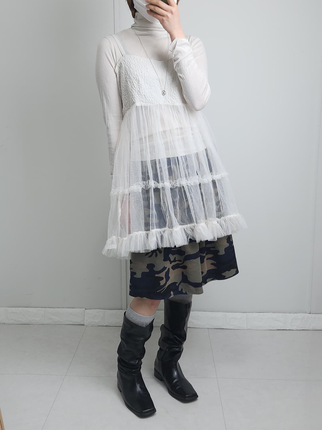 캉캉 샤 롱 슬리브리스 상품이미지2