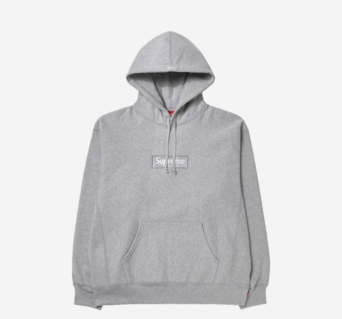 [m] 24fw 슈프림 박스로고 후드티 그레이 새상품 미개봉 급처❤️ 상품이미지2