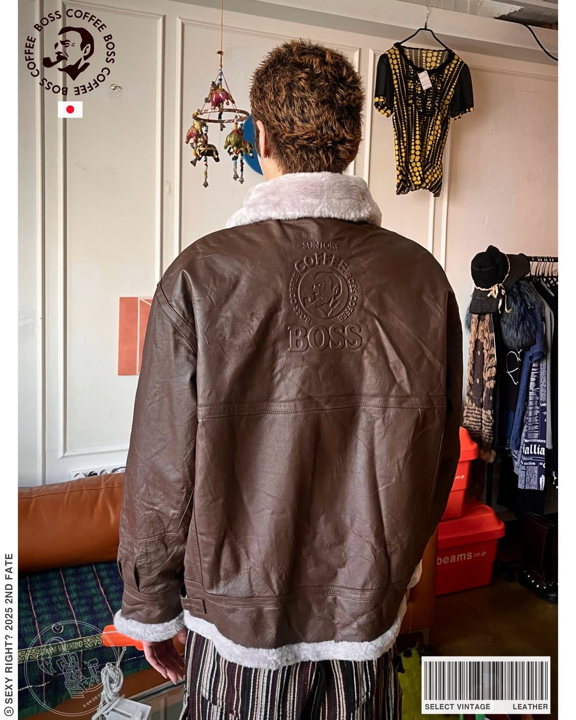 1990s Suntory Boss Real Leather Mustang 상품이미지1