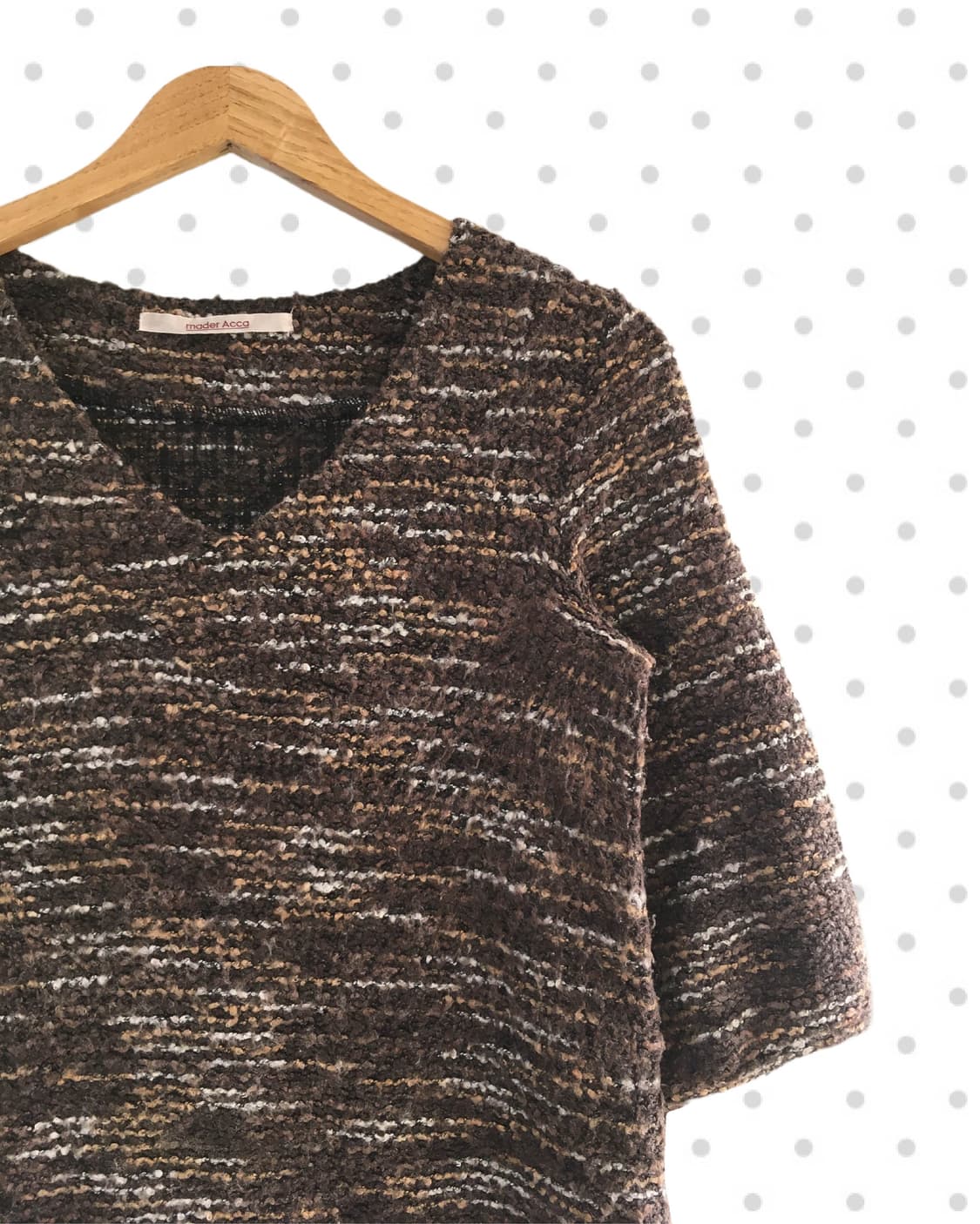 vintage pocket long knit  brown 상품이미지6