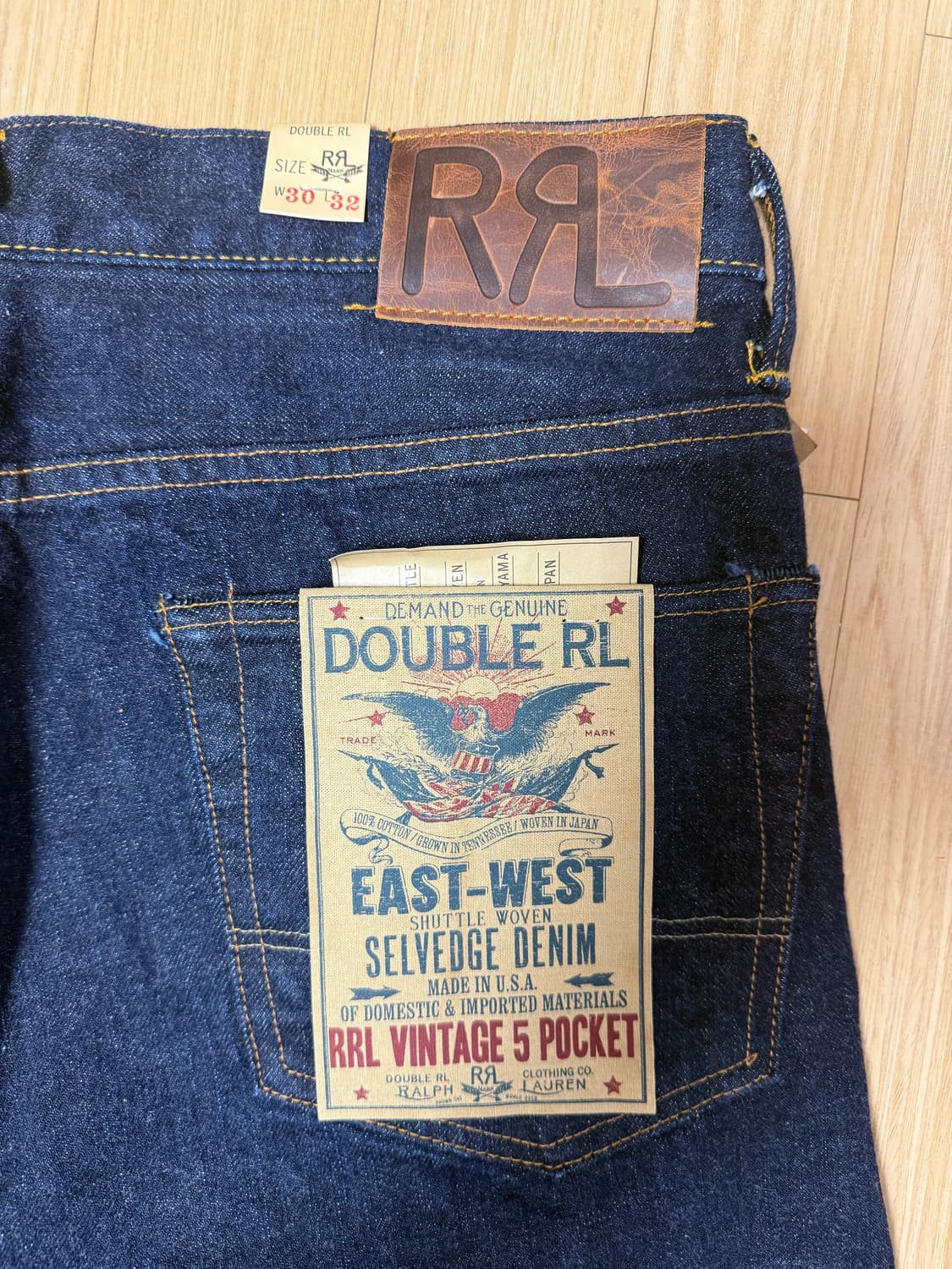 RRL 빈티지 5포켓 이스트 웨스트 셀비지 진(30/32) 상품이미지5