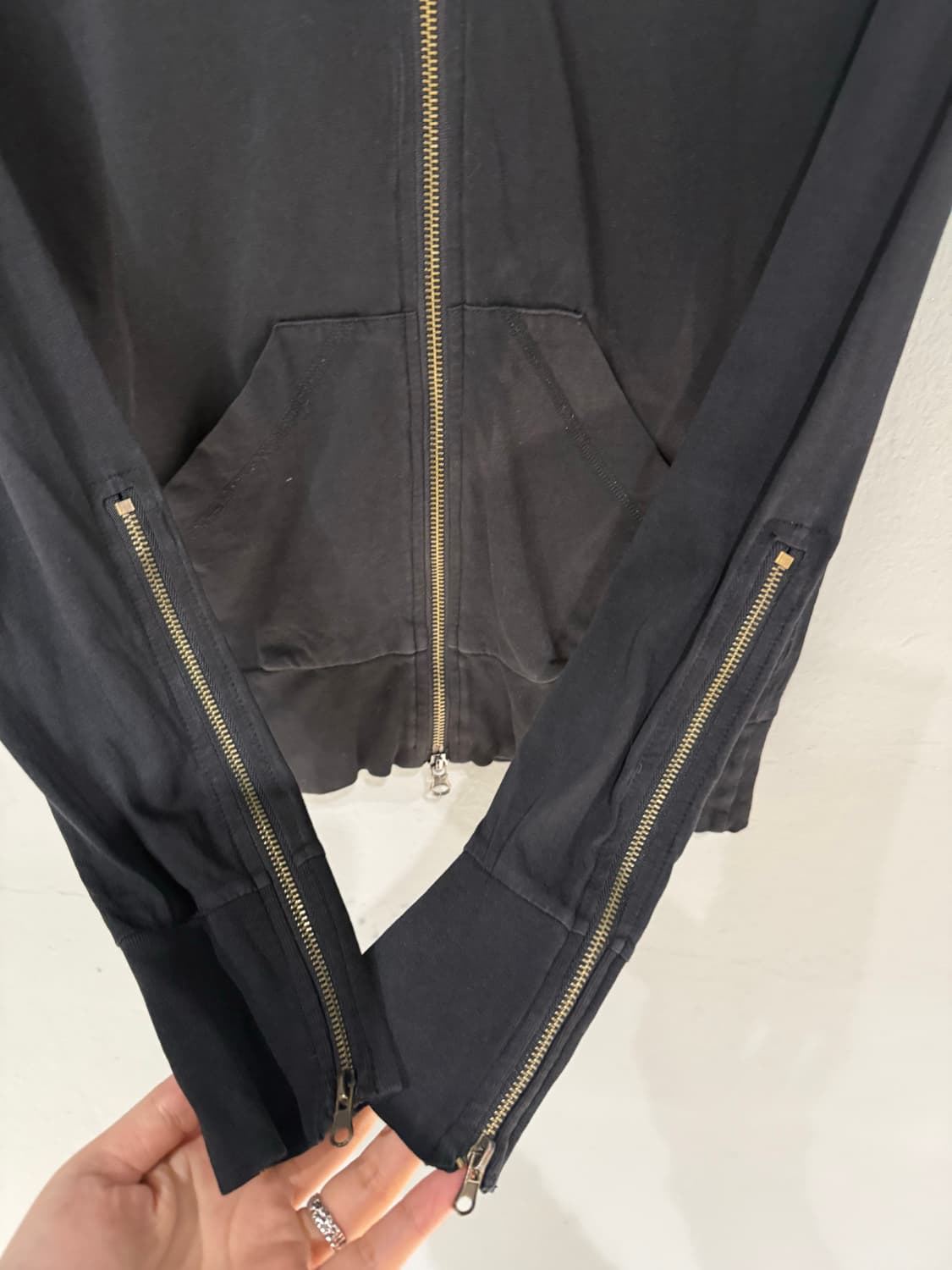 chrome printing detail 2-way hood zip-up 상품이미지8