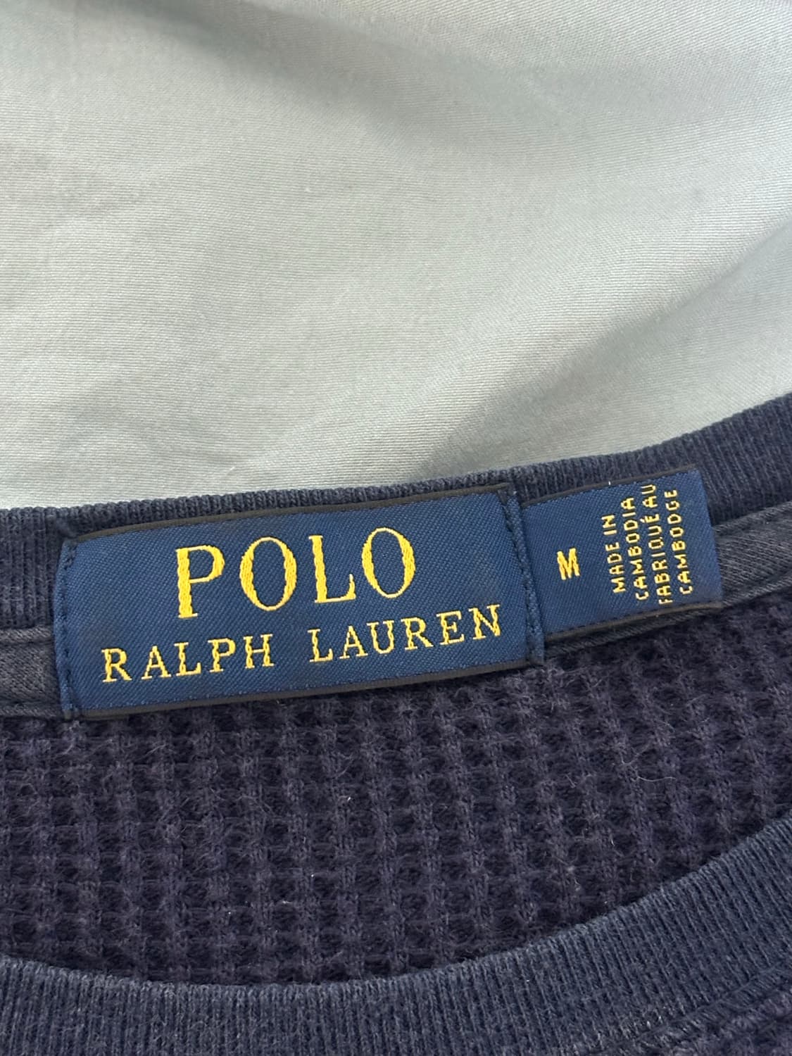 폴로 네이비 와플 니트 상품이미지3