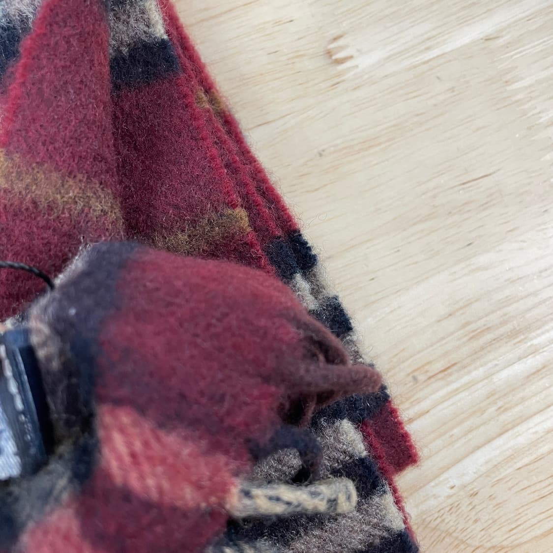 버버리 정품 캐시미어 머플러 버건디 상품이미지4