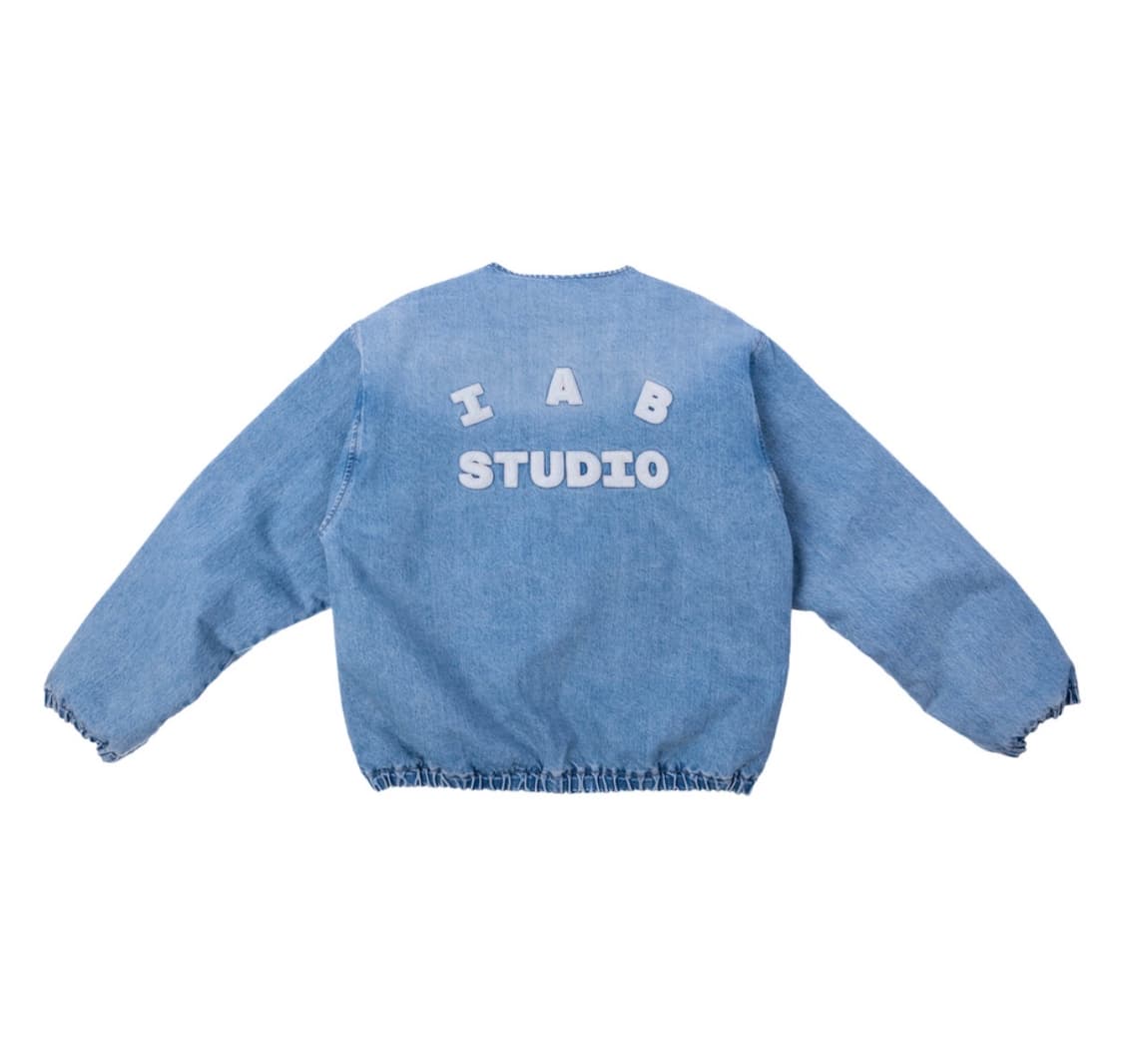 아이앱 스튜디오 아이앱 데님 봄버 자켓 블루 상품이미지2