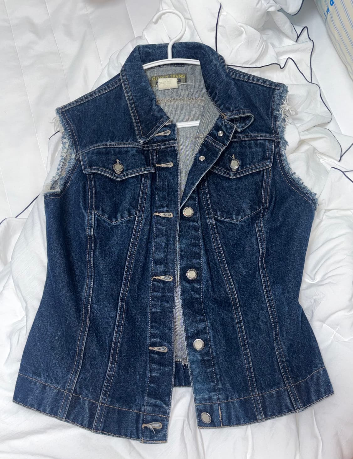 빈티지 데님 베스트 청조끼 상품이미지1