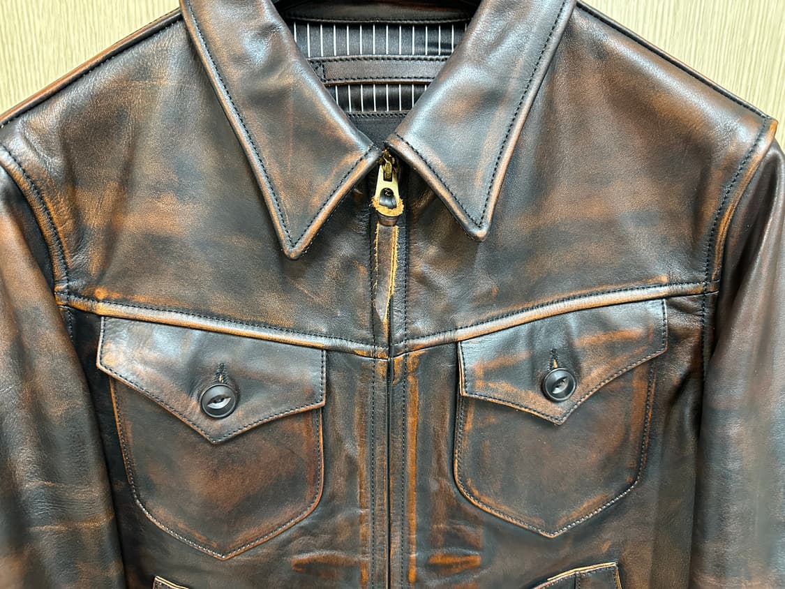 비스포크 홀스하이드 레더 말가죽 자켓 상품이미지3