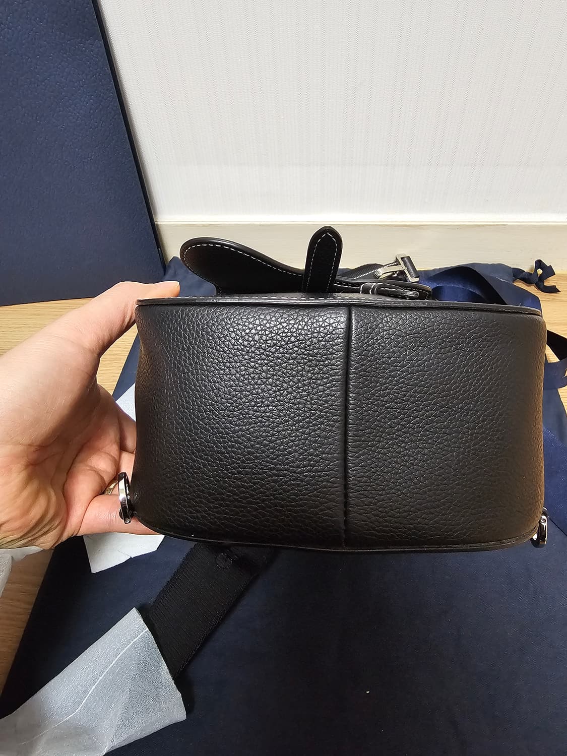 디올 올레더 스티치 Gallop 갤롭 슬링백 크로스백 블랙 상품이미지7