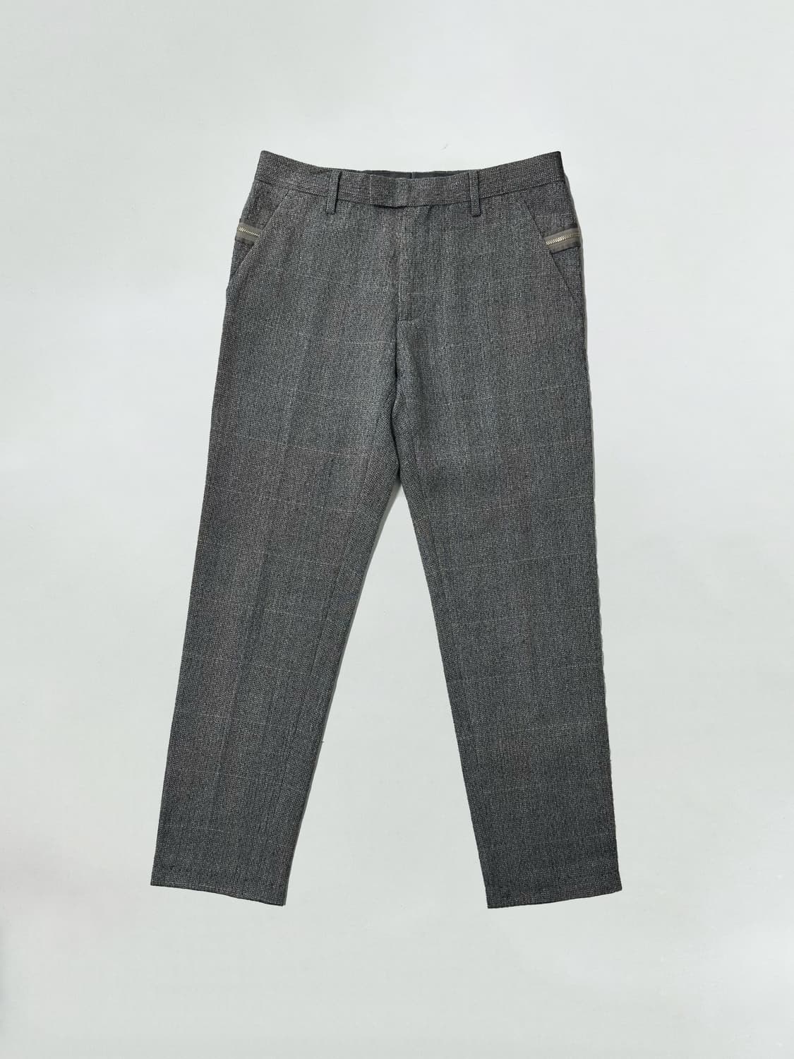 언더커버 헤링본 지퍼 디자인 울 슬랙스 상품이미지1