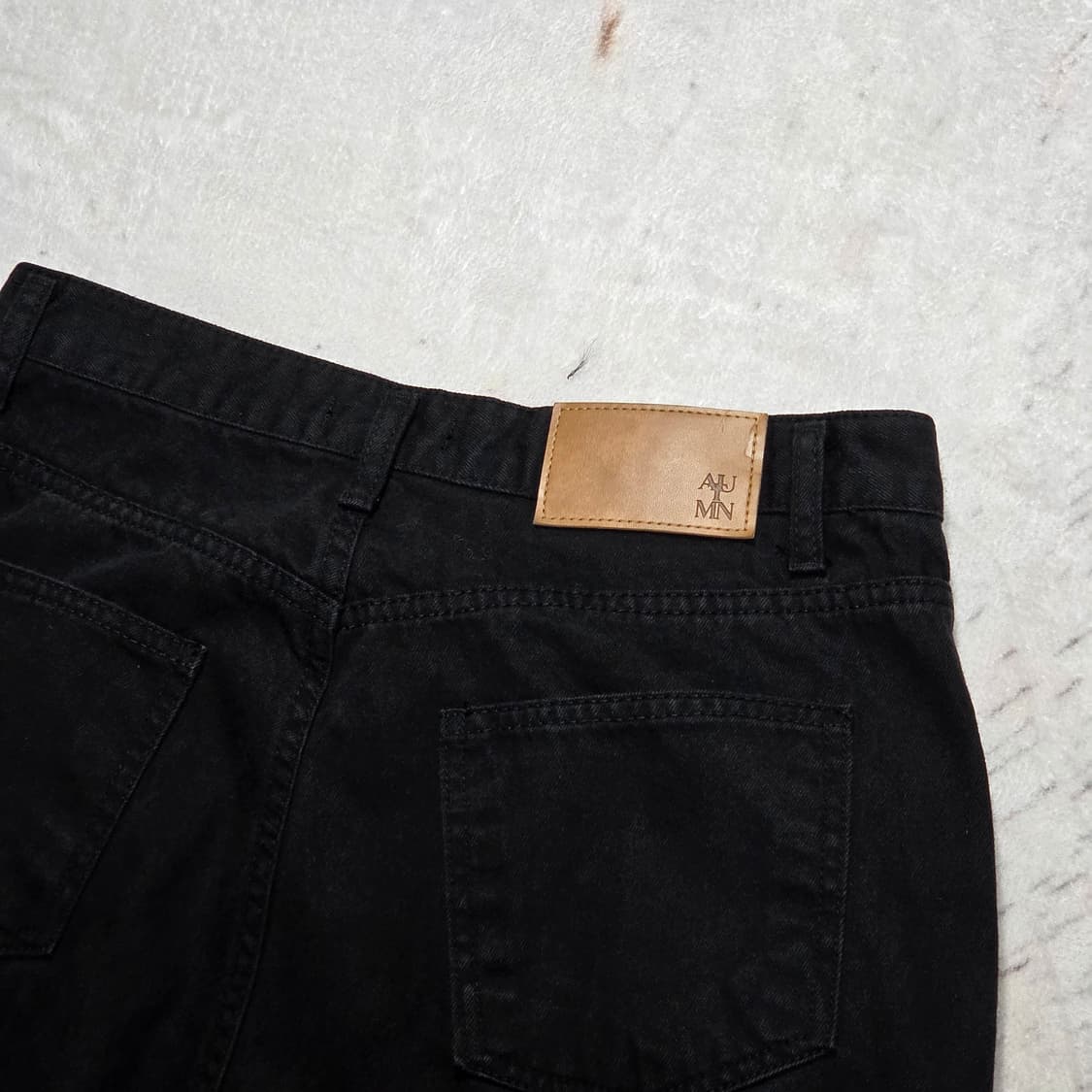 빈티지 블랙 코튼 핀턱 벌룬 팬츠 상품이미지5