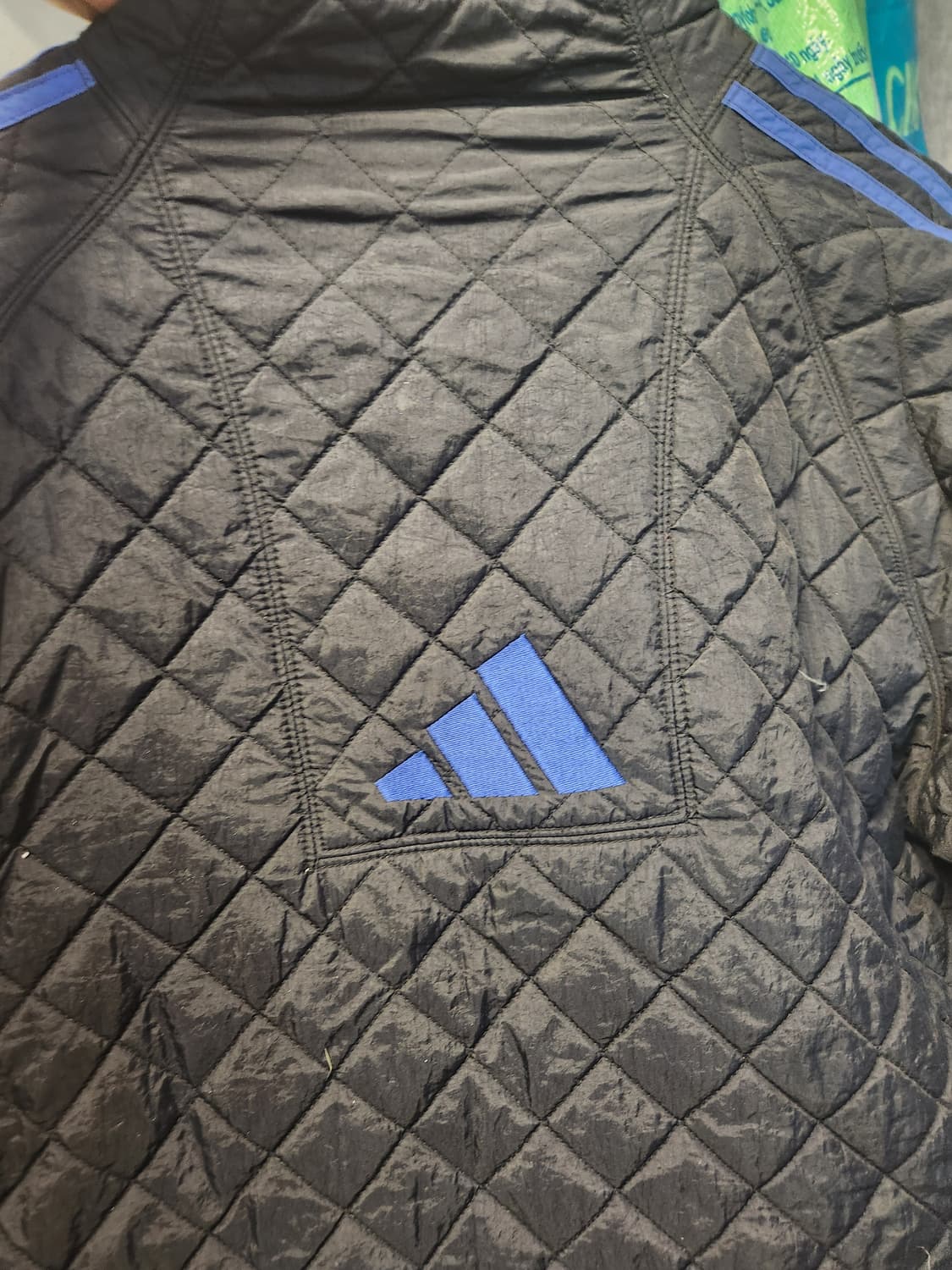 90s 아디다스 폴리 퀼팅 자켓 M 상품이미지2