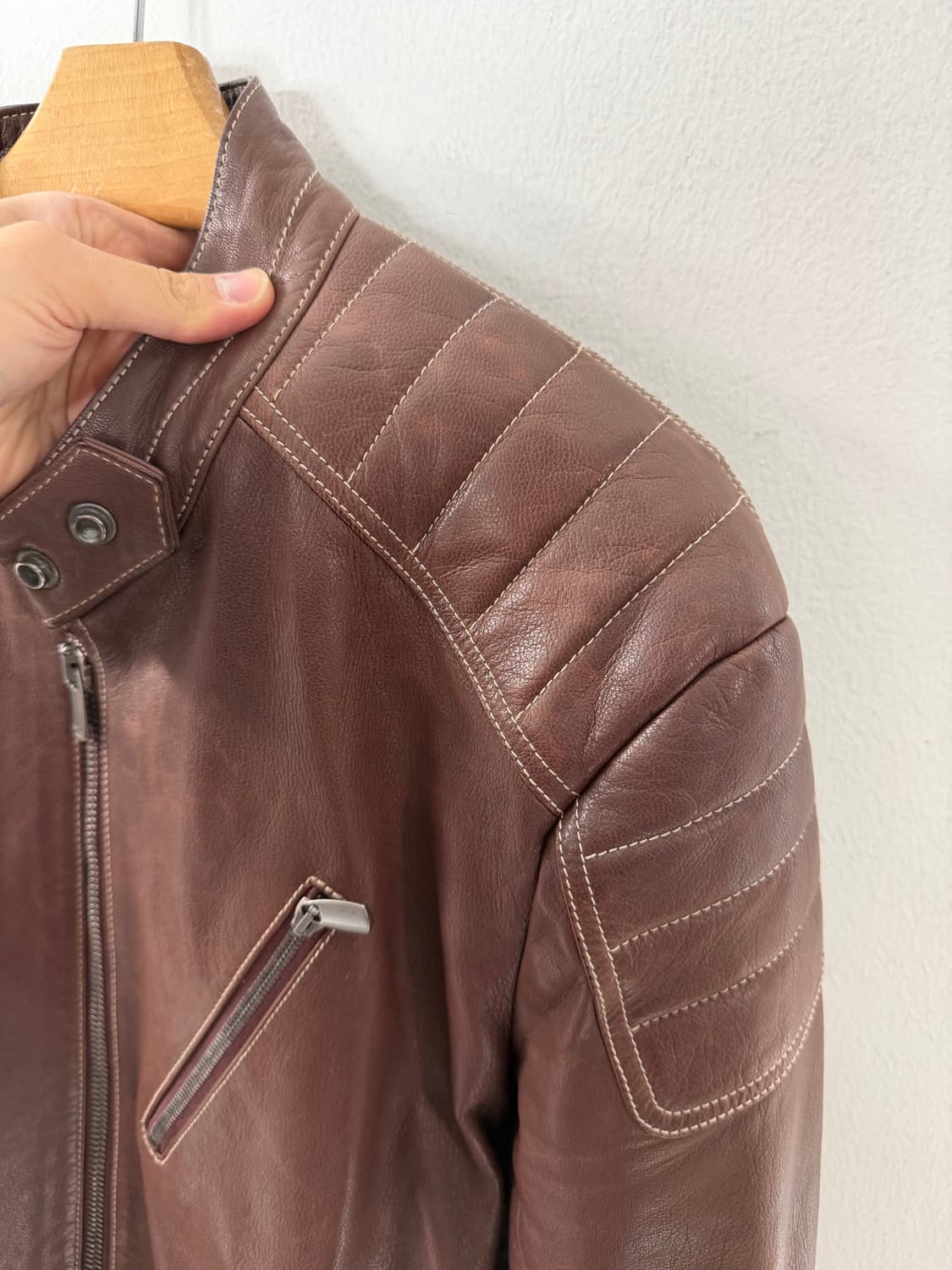 던힐 고트스킨 가죽자켓 레더자켓 바이커자켓 바이크자켓 상품이미지3