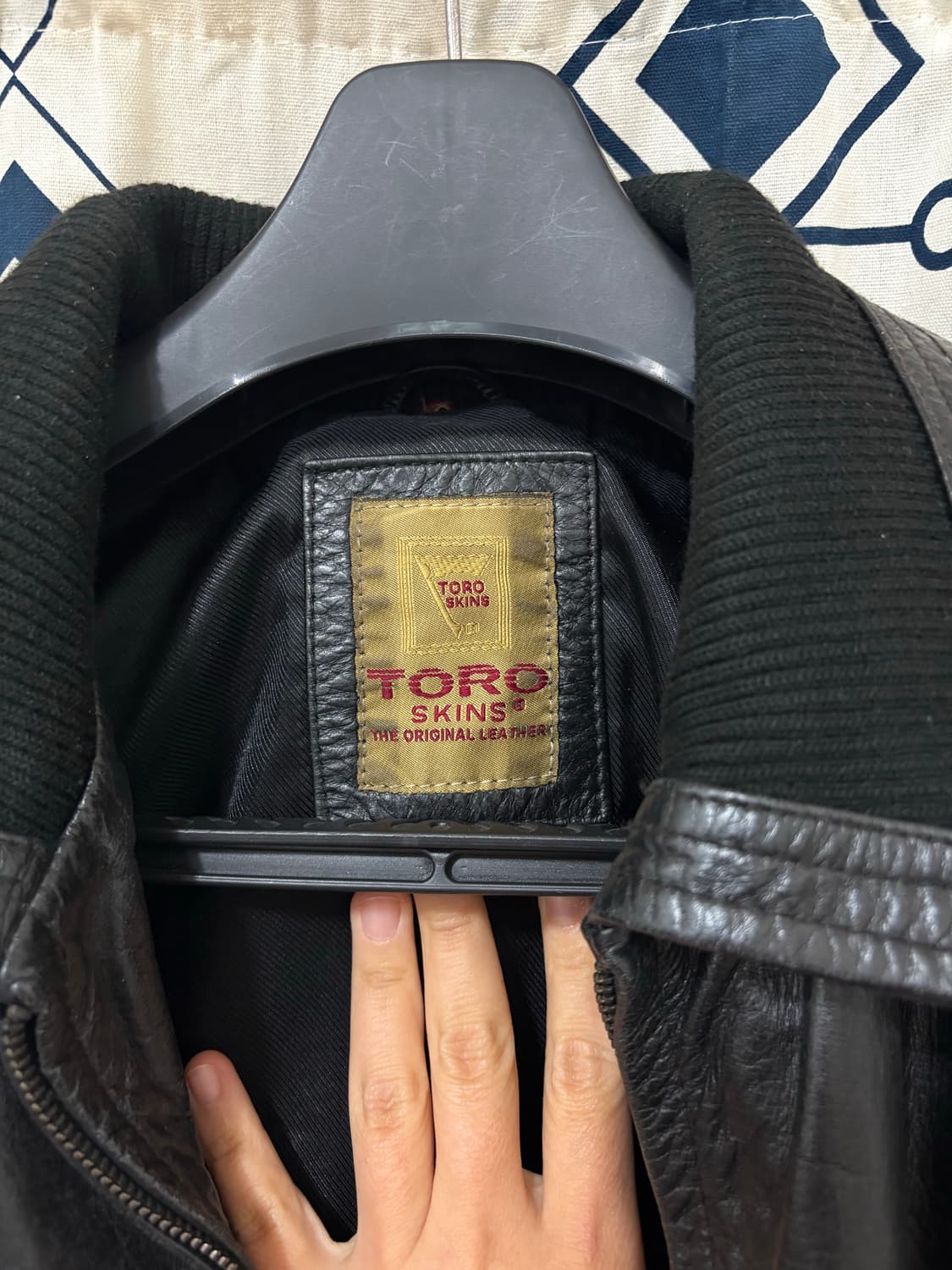 toro skins / 빈티지 가죽 블루종 상품이미지3