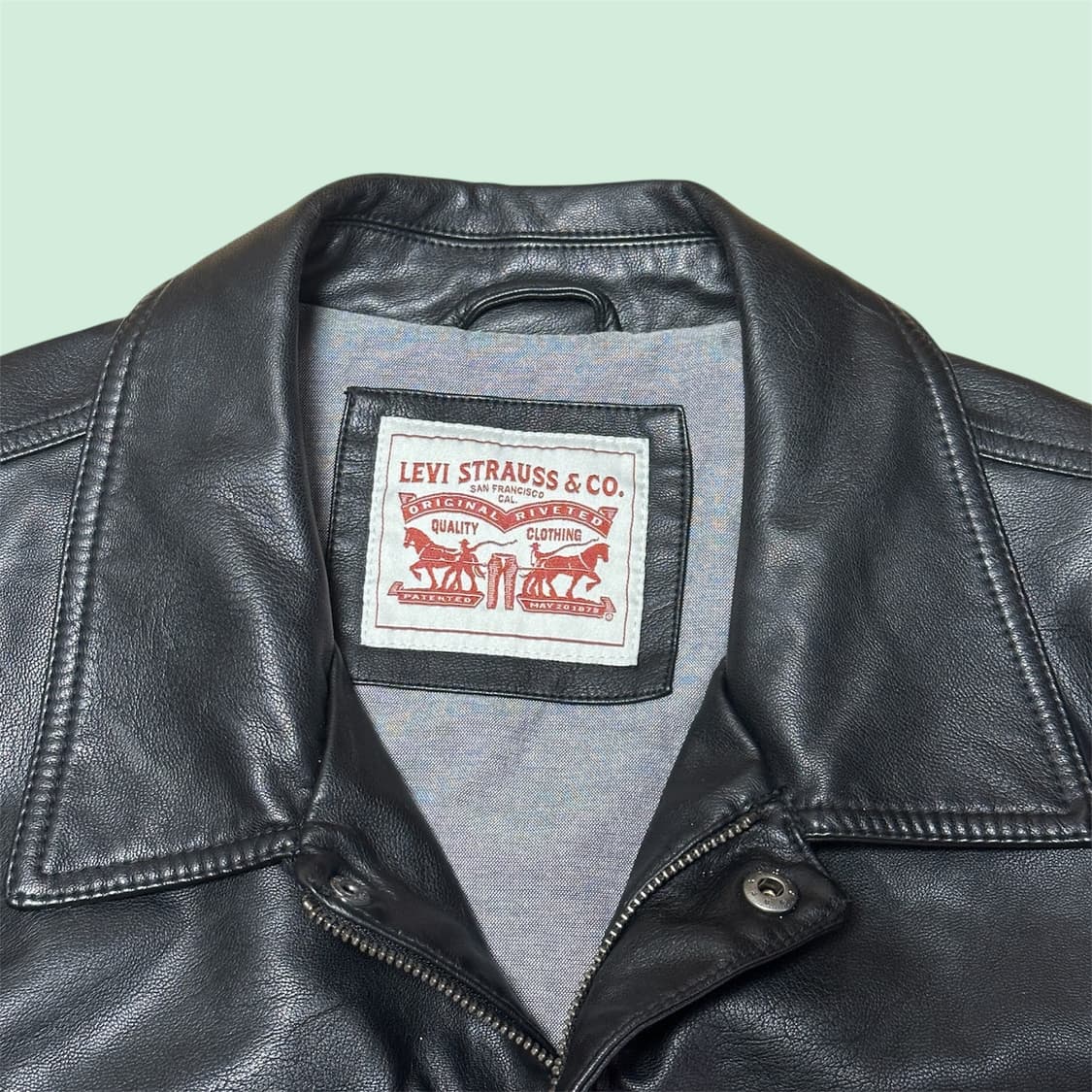 리바이스 레더 트러커 자켓 BLACK XL 상품이미지3