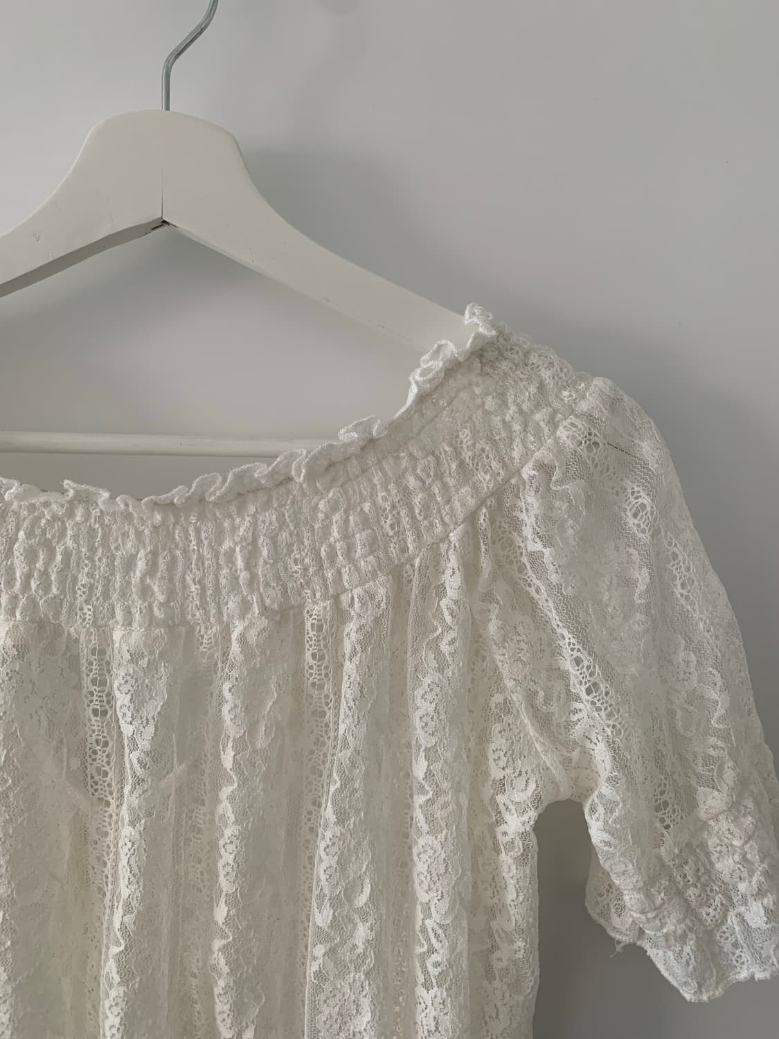 레이스 시스루 탑 상품이미지5