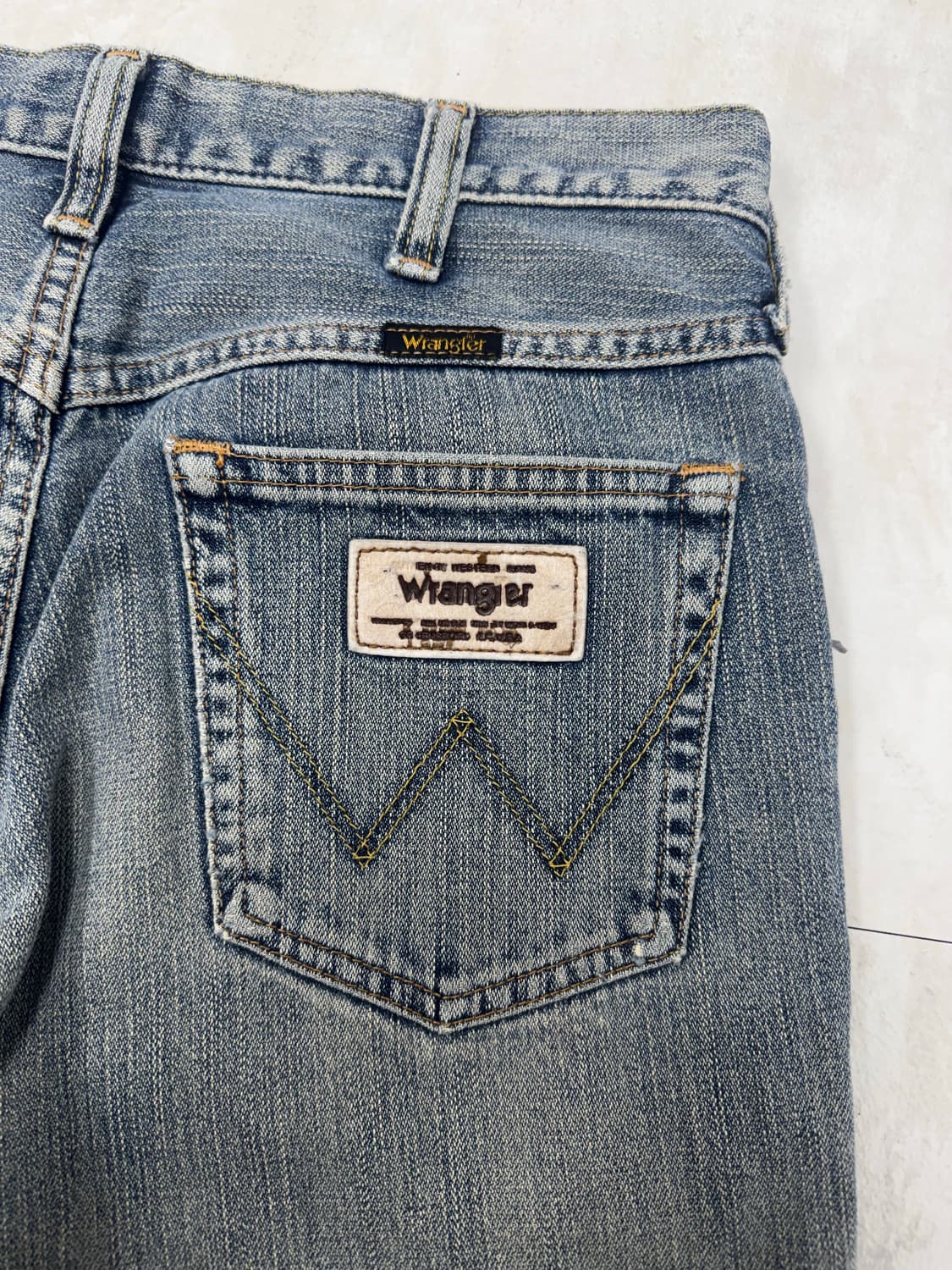 •랭글러(Wrangler) 워싱 데미지 데님 팬츠 상품이미지8