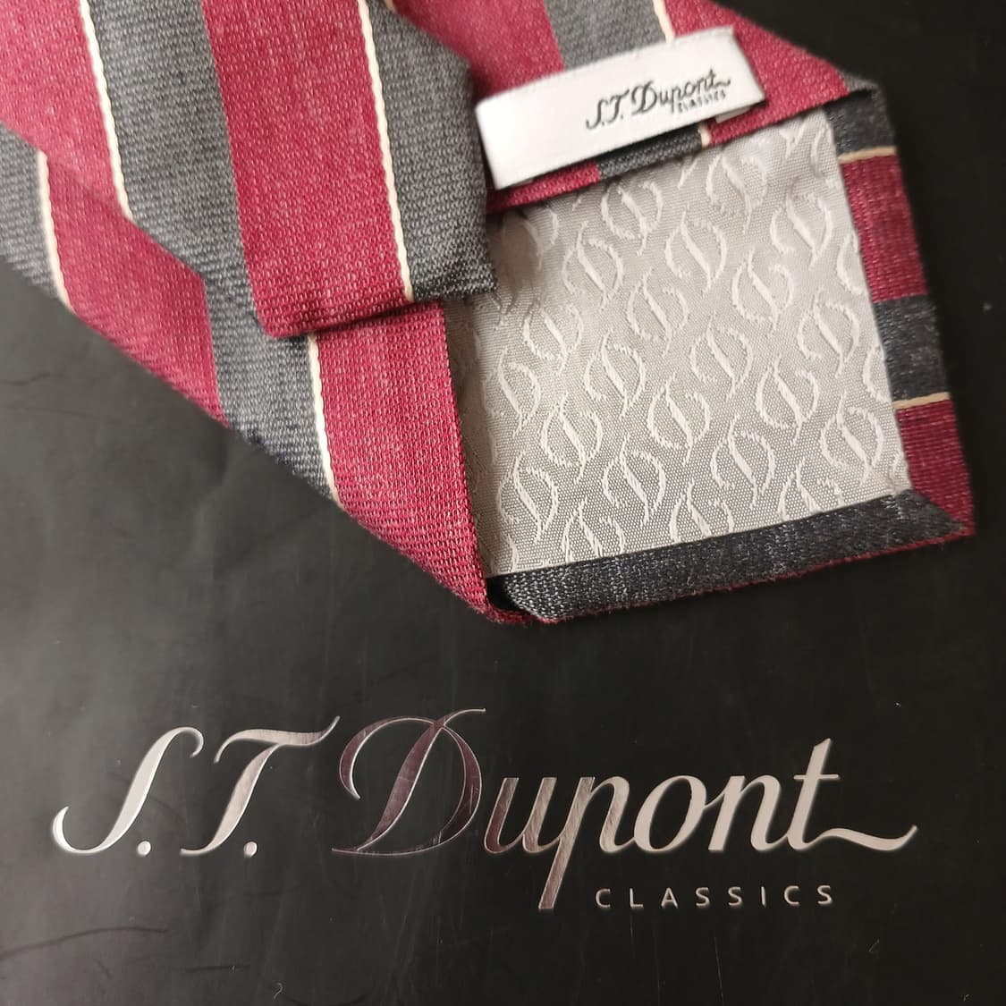 듀퐁 실크 혼방 스트라이프 넥타이 8.3cm A+등급 A19411
 상품이미지8