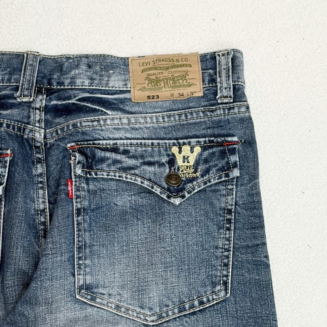 LEVI'S 523 빈티지 워싱 데님진 34X33 상품이미지6