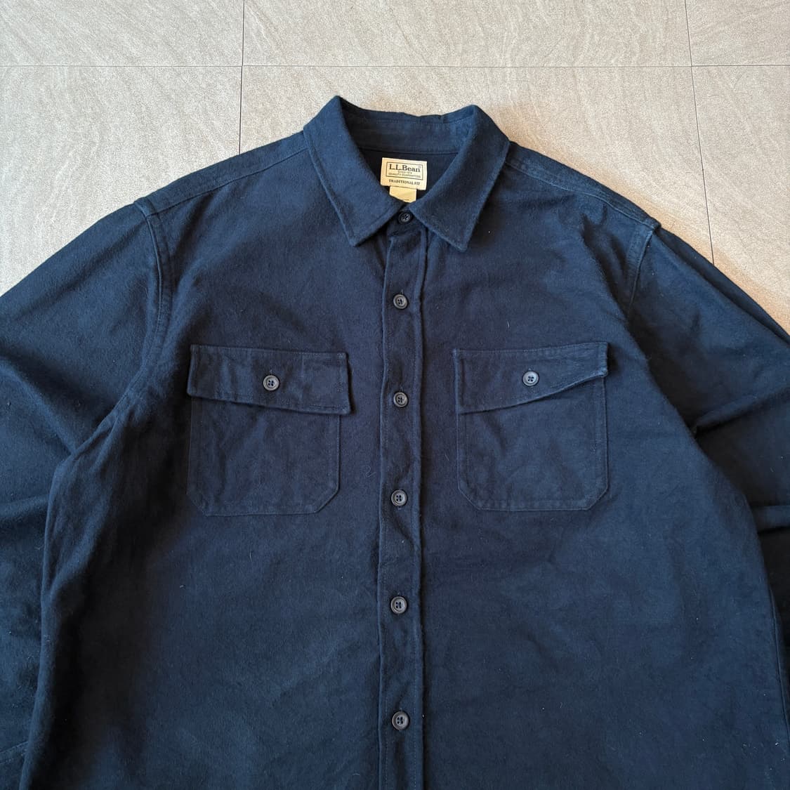 L.L.bean 정품 엘엘빈 네이비 코듀로이 긴팔 셔츠 상품이미지3