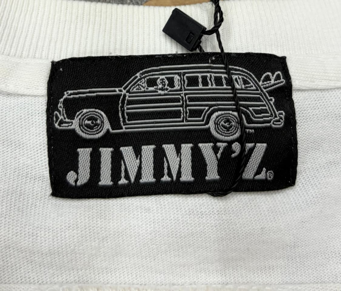 90s jimmy z 지미즈 반팔 티셔츠 화이트 상품이미지9
