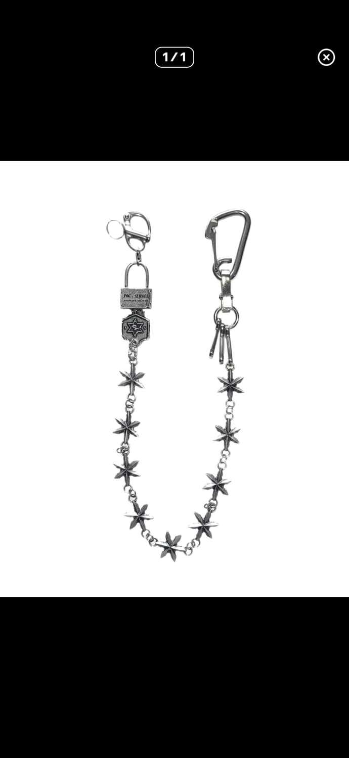 포그서비스X아오이로 체인 키링 상품이미지1